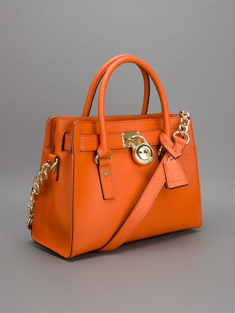 michael kors medium orange tote bag|Michael Kors neverfull tote.